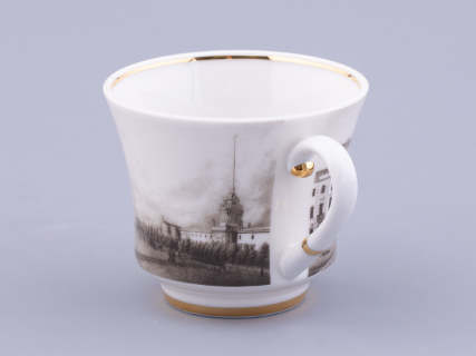Чашка с блюдцем чайная форма Банкетная рисунок Великолепный Невский У Адмиралтейства, арт. 81.32684.00.1, 
