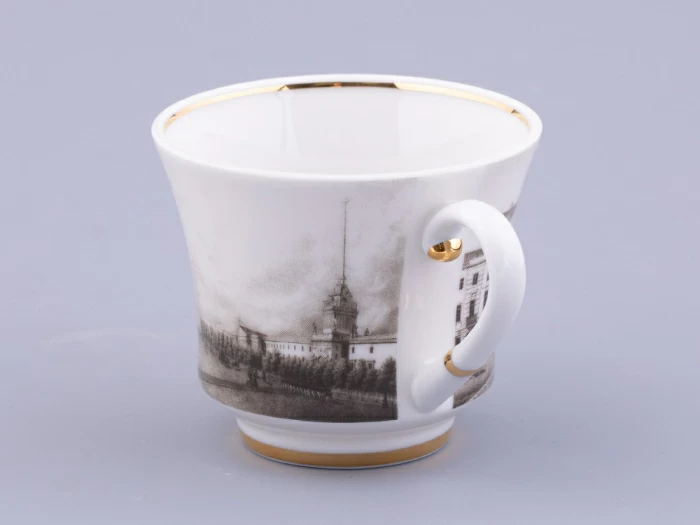 Чашка с блюдцем чайная форма Банкетная рисунок Великолепный Невский У Адмиралтейства, арт. 81.32684.00.1, 