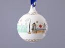 Подарочный набор Ёлочных украшений, форма Шар с петелькой, рисунок Рождественский Петербург, арт. 81.32760.00.1, 