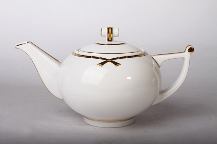 Чайник форма Кострома рисунок Золото на белом арт. 60.05113.00.5