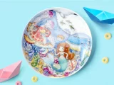 Детский набор на 1 персону 3 предмета форма Восточная рисунок Русалка, в подарочной упаковке, арт 81.33557.00.1, 