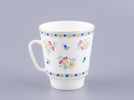 Чашка с блюдцем кофейная 165 мл.,  форма Майская,  рисунок Голубой колокольчик с отводкой арт. 81.14021.00.1, 