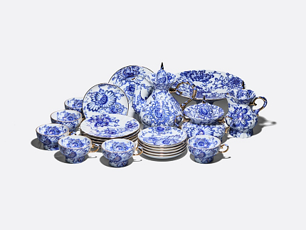 Сервиз чайный Шатровая Поющий сад, 6 персон 22 предмета, арт. 81.13874.00.1