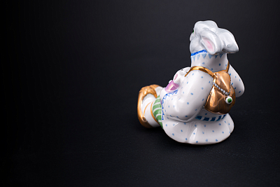 Скульптура, форма Заяц с капустой, рисунок Друзья, арт. 62.16543.00.1