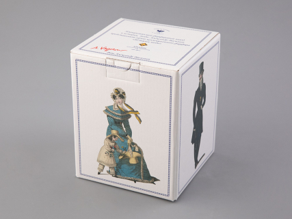 Подарочный набор чайный форма Гербовая рисунок Modes de Paris (зеленый) арт. 81.25659.00.1, 