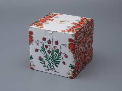 Бокал 400 мл в подарочной упаковке, форма Соло, рисунок Клюква заповедная, арт. 81.34281.00.1, 