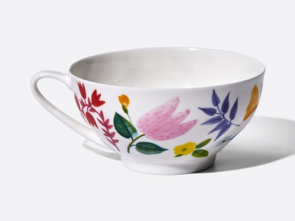 Чашка с блюдцем чайная форма Купольная рисунок Primavera (Примавера), арт. 81.34274.00.1, 