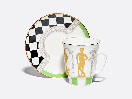 Чашка с блюдцем 165 мл, форма Майская, рисунок Фонтан Большой Каскад, арт. 81.34933.00.1