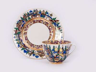 Сервиз чайный, форма Весенняя, рисунок Русская фантазия, арт. 81.20886.00.1