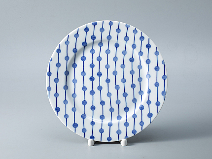 Тарелка мелкая 215 форма Европейская - 2 рисунок Реки России. Обь, арт. 80.35362.00.1