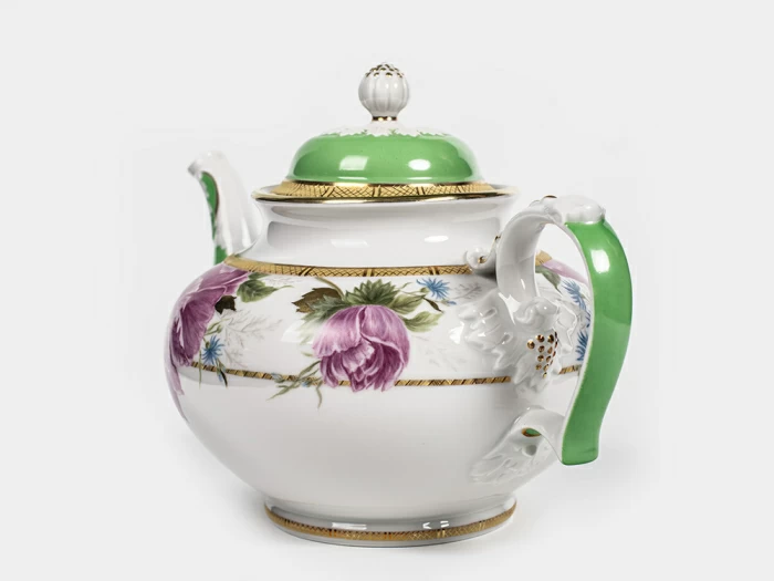 Сервиз чайный на 6 персон 14 предметов, форма Александр III рисунок Дыхание лета, арт. 61.21074.00.5, 