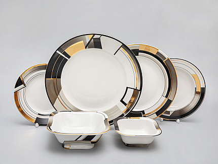 Сервиз столовый форма Молодежная рисунок Проект, 6 персон 22 предмета, арт. 81.28759.00.1