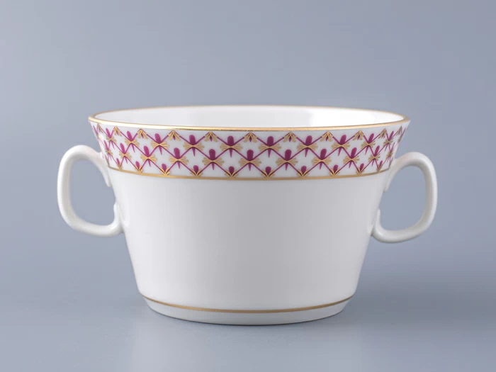 Чашка с блюдцем для бульона Молодежная Сетка-Блюз 2 арт. 81.26642.00.1, 