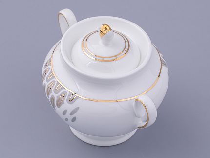 Сервиз чайный на 6 персон 14 предметов форма Весенняя 2 рисунок Саламандра Грей, арт. 81.31630.00.1