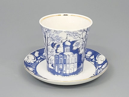 Бокал с блюдцем Ленинградский На Нерли 360 мл арт. 81.10491.00.1