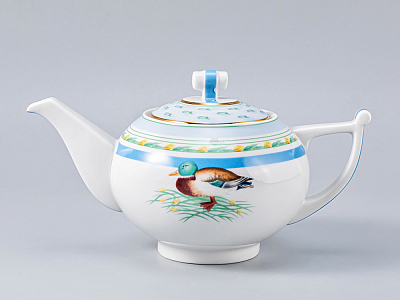 Сервиз чайный форма Кострома рисунок Уткина заводь, 6 персон 20 предметов, арт. 81.25448.00.1