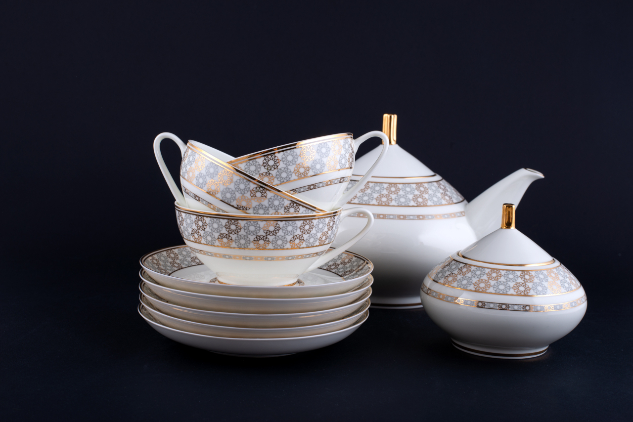 Сервиз чайный на 6 персон 14 предметов, Звезда Востока на форме Купольная арт 81.29673.00.1, 