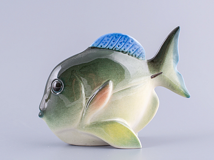 Скульптура форма Рыба-бабочка малого размера рисунок Зеленый, арт. 82.50094.00.1