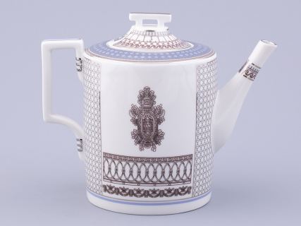 Сервиз чайный на 6 персон 21 предмет, форма Гербовая, рисунок Серебряный город, арт. 81.32583.00.1, 