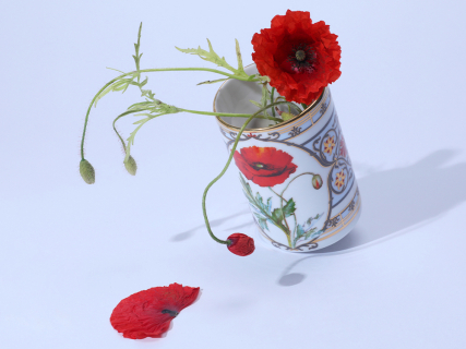 Бокал 400 мл в подарочной упаковке, форма Соло, рисунок Мак восточный, арт. 81.32713.00.1, 