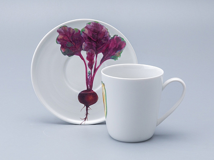 Чашка с блюдцем, форма Колокол, рисунок Мамина дача, арт. 81.34405.00.1