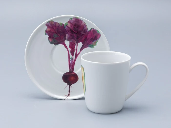 Чашка с блюдцем, форма Колокол, рисунок Мамина дача, арт. 81.34405.00.1, 