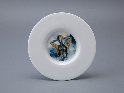 Бокал с блюдцем и крышкой 400мл в подарочной упаковке, форма Топ, рисунок Atomic Heart 1, арт 81.34448.00.1