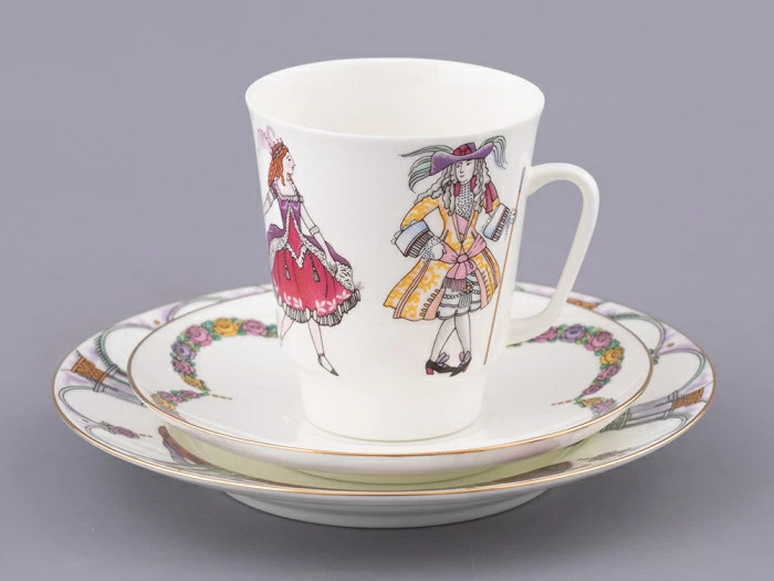 Трехпредметный комплект 165 мл форма Майская рисунок Балет Спящая красавица, арт. 81.28736.00.1, 