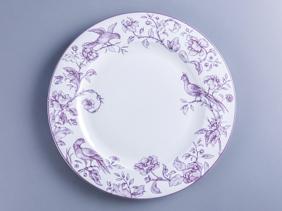 Тарелка мелкая 270 мм форма Европейская рисунок Monplaisir Violet, арт. 80.37453.00.5