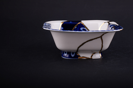 Салатник 350 мл рисунок Байкал, на форме Молодежная арт 60.14036.00.1