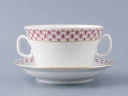 Чашка с блюдцем для бульона Молодежная Сетка-Блюз 2 арт. 81.26642.00.1, 