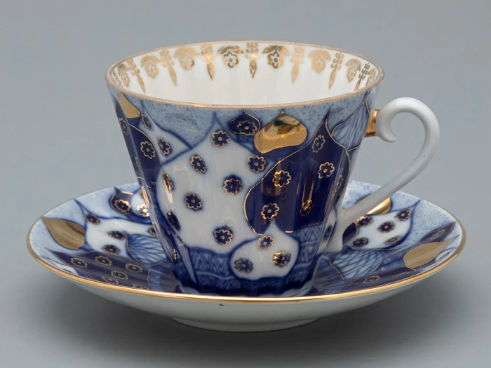 Чашка с блюдцем чайная 235 мл форма Лучистая рисунок Перезвоны арт. 81.13809.00.1, 