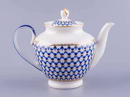 Чайник заварочный форма Весенняя рисунок Кобальтовая сетка арт. 80.75343.00.1