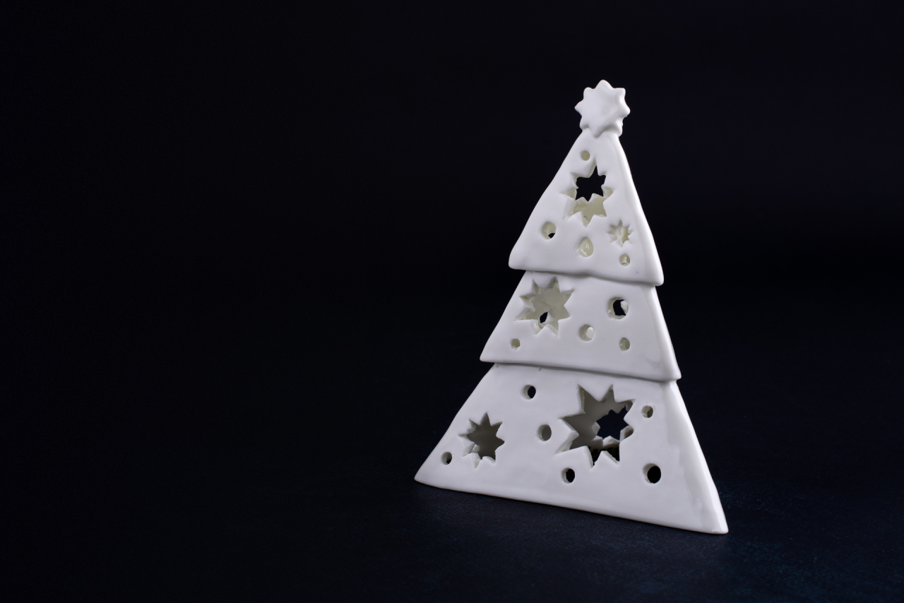 Подсвечник Елочка-звезда, Белая, арт 60.15235.00.1, 