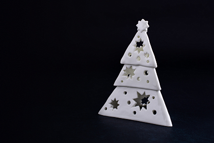 Подсвечник Елочка-звезда, Белая, арт 60.15235.00.1