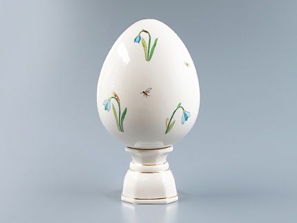 Яйцо пасхальное на подставке, рисунок Цветы, арт 80.91303.00.1