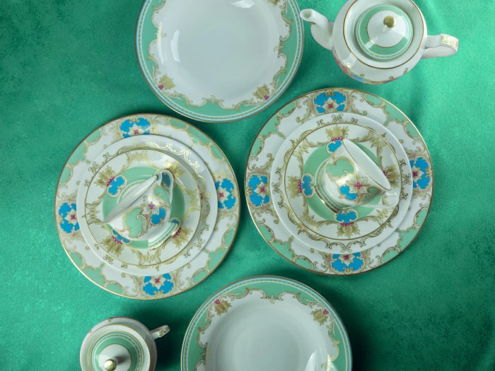 Тарелка глубокая 235 мм, форма Стандартная, рисунок Аквамарин, арт. 80.42466.00.1, 