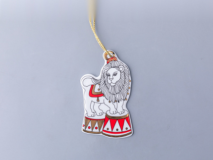 Елочные игрушки 5шт в подарочной упаковке, рисунок Гранд цирк, арт 81.34385.00.1