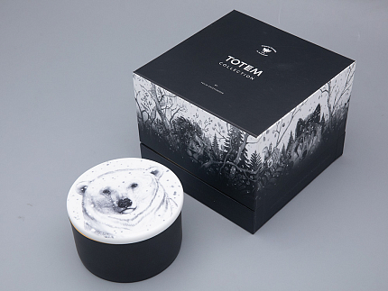 Шкатулка в подарочной упаковке, форма Идиллия, рисунок Тотем. Медведь арт. 81.31594.00.1