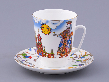 Чашка с блюдцем форма Майская рисунок Московский Собор, арт. 81.32623.00.1