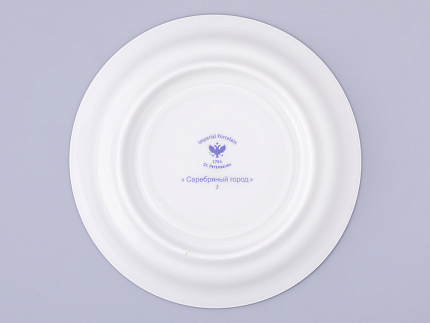Чашка с блюдцем чайная, форма Гербовая, рисунок Серебряный город 3, арт. 81.32586.00.1
