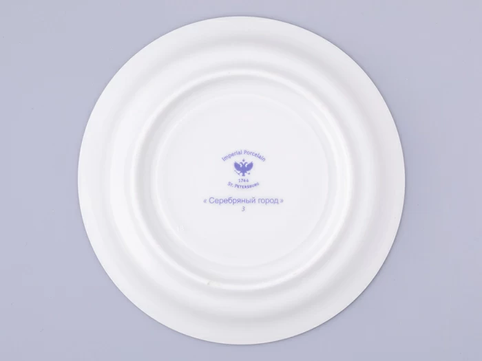 Чашка с блюдцем чайная, форма Гербовая, рисунок Серебряный город 3, арт. 81.32586.00.1, 