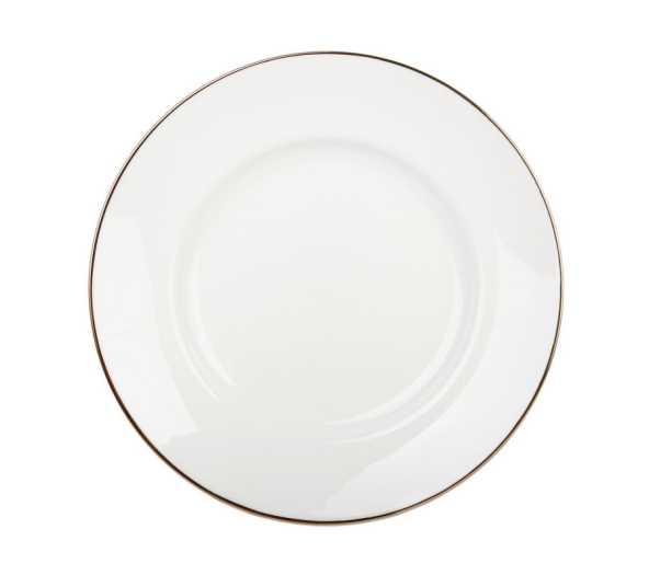 Тарелка мелкая 155 мм форма Гладкая рисунок Золотой кантик арт. 80.06317.00.1, 