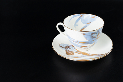 Чашка с блюдцем Любимые Цветы Модерна 2, на форме Весенняя, арт 61.20999.00.1