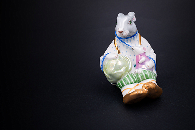 Скульптура, форма Заяц с капустой, рисунок Друзья, арт. 62.16543.00.1