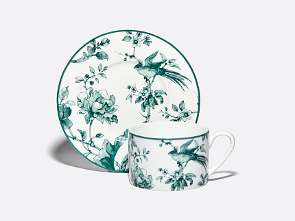 Чашка с блюдцем форма Соло Рисунок Monplaisir Green (Монплезир Грин), арт. 81.32898.00.1