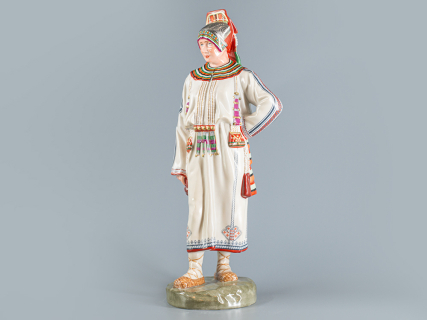 Скульптура Народности России Мордовка племени мокша арт. 82.66477.00.1, 