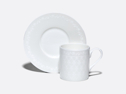 Чашка с блюдцем 130 мл, форма Идиллия, рисунок Жемчужная сетка, арт. 81.34972.00.1, 