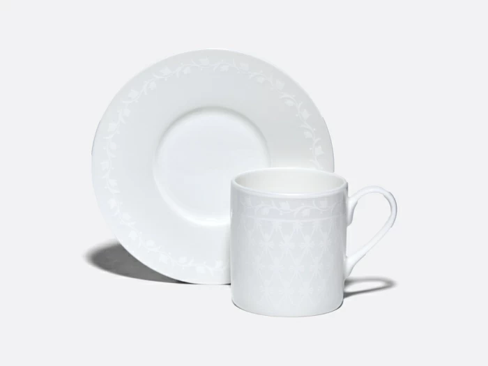 Чашка с блюдцем 130 мл, форма Идиллия, рисунок Жемчужная сетка, арт. 81.34972.00.1, 