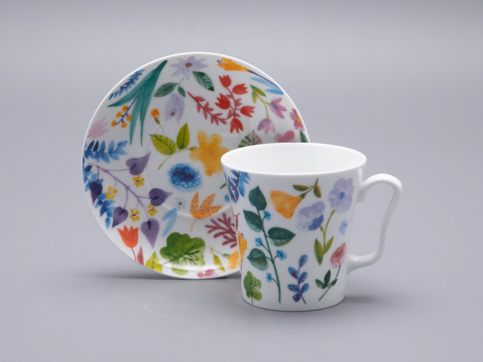 Бокал с блюдцем форма Ленинградский рисунок Primavera (Примавера), арт. 81.34502.00.1, 